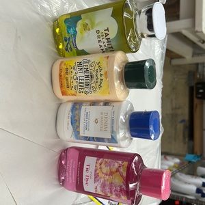 Bath and body Works lotion and shower gel one Tahiti shower gel one tie dye
